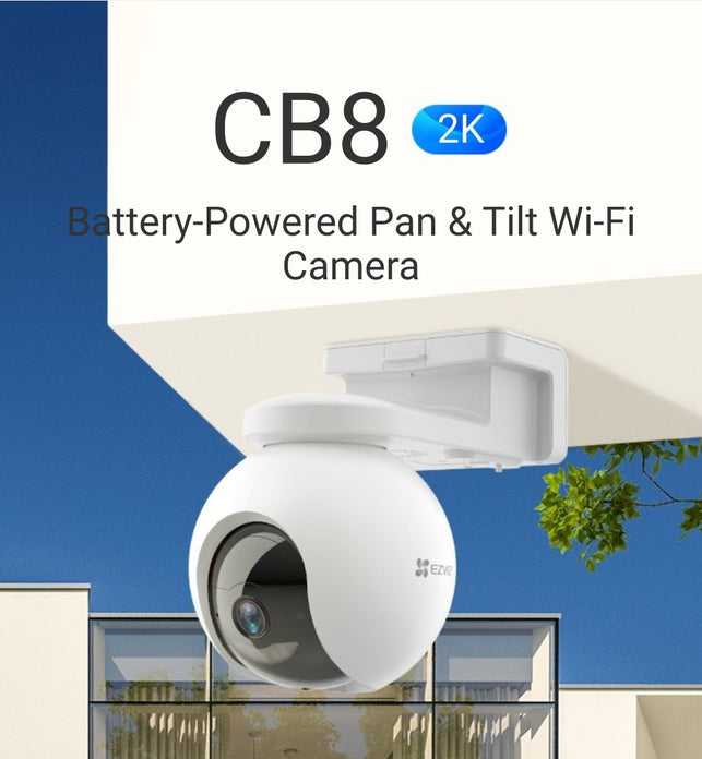 CB8 2K 4MP Battery Powered Pan & Tilt Wi-Fi Camera