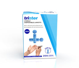 Trister Sterile Disposable Lancets 28g 200 Lancets