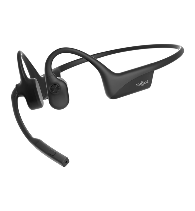 SHOKZ OpenComm2 2025 Upgrade Bone Conduction Headset, Open-Ear Bluetooth Headphones with Noise Cancelling Mic, Wireless Earphones for Work, Call, Meeting, Driving, 16H Talktime