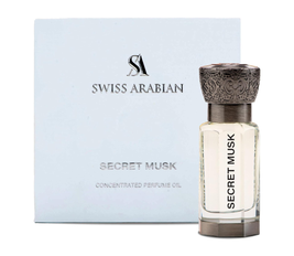 Swiss Arabian Secret Musk Concentrated Perfume Oil, 12ml, Premium Quality Perfume Oil, Unisex Fragrance, Floral, Musk, Luxurious Blend Perfume for Women and Men