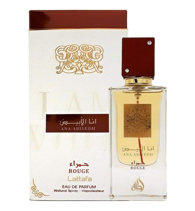 Lattafa Ana Abiyedh Rouge Unisex Eau De Perfume, 60 ML