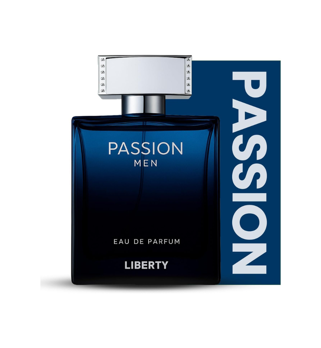 Liberty Luxury Passion Perfume for Men (100ml/3.4Oz), Eau De Parfum (EDP), Crafted in France, Long Lasting Smell, Spicy Notes.