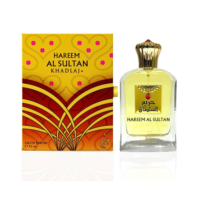 KHADLAJ PERFUMES Hareem al Sultan Gold Eau de Parfum Spray for Unisex, 2.50 Ounce / 75 ml