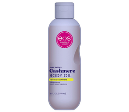 eos Cashmere Body Oil, Vanilla Cashmere, 24 Hour Moisture, Plant-Based Squalane to Soothe, Soften And Smooth Dry Skin, Body Oil, 6 fl oz