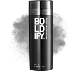 BOLDIFY Hair Fibers (28g) - Fill In Thinning and Fine Hair for an Instantly Fuller, Thicker Look - 14 Shades for Women & Men - Gray