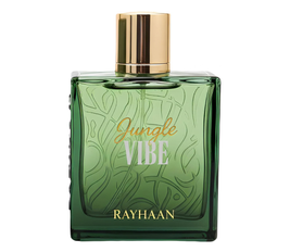 Rayhaan Jungle VIBE Perfume, Green Glass Bottle with Gold Cap, 100ml, Luxury Fragrance