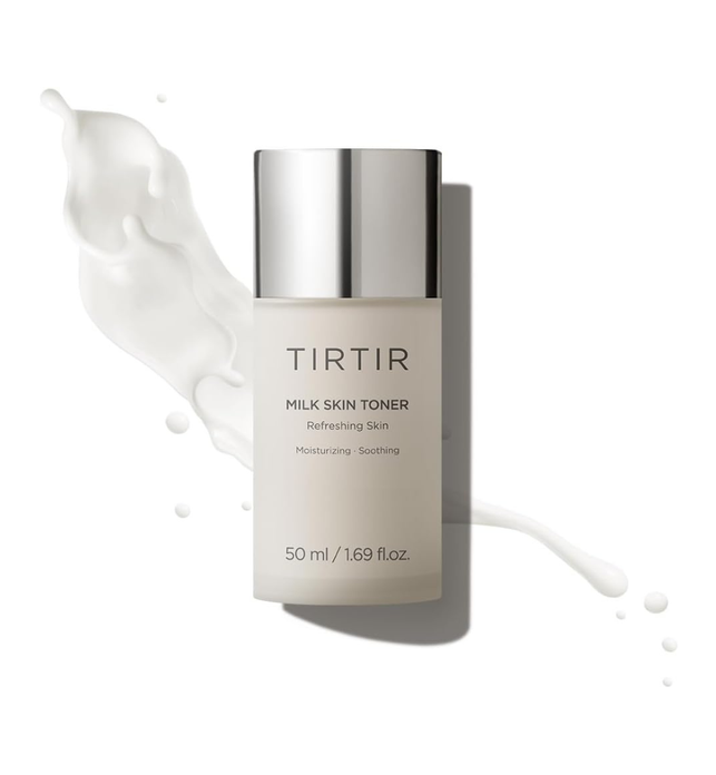 TIRTIR Milk Skin Rice Toner | Deep Moisturizing, Hydrating Toner for face, Niacinamide, Ceramide, Rice Bran Extract, Nature-Oriented Ingredients for Korean Skin Care, Vegan, 1.69 Fl Oz