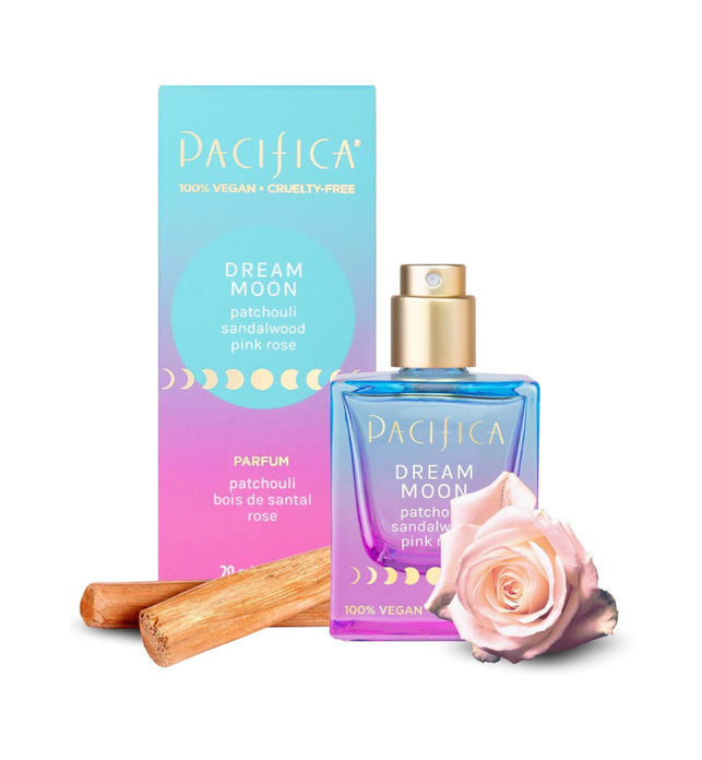 Pacifica Beauty Dream Moon Spray Perfume Pink Rose, Sandalwood, Patchouli Notes Natural + Essential Oils Clean Fragrance Vegan + Cruelty Free, 1 Fl Oz (Pack of 1)