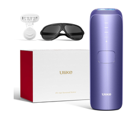 Ulike Laser Hair Removal for Women and Men, Air 3 Ice-Cooling IPL Device Hair Removal for Nearly Painless & Long-Lasting Results, 3 Modes & Auto Flashing for Fast Full Body Hair Removal, Purple