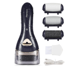 Electric Feet Callus Removers Rechargeable, Portable Electronic Foot File Pedicure Tools, Electric Callus Remover Kit, Professional Pedi Feet Care for Dead, Hard Cracked Dry Skin Ideal Gift (Black)