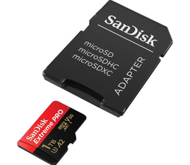 SanDisk 1TB Extreme Pro microSD UHS I Card for 4K Video on Smartphones, Action Cams & Drones 200MB/s Read, 140MB/s Write, SDSQXCD 1T00 GN6MA, Red/Black