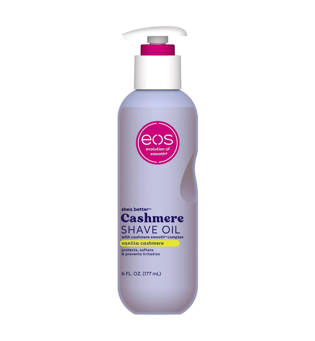 eos Cashmere Skin Collection Shave Oil- Vanilla Cashmere Scented, Entire Bikini Area-Approved, 6 fl oz