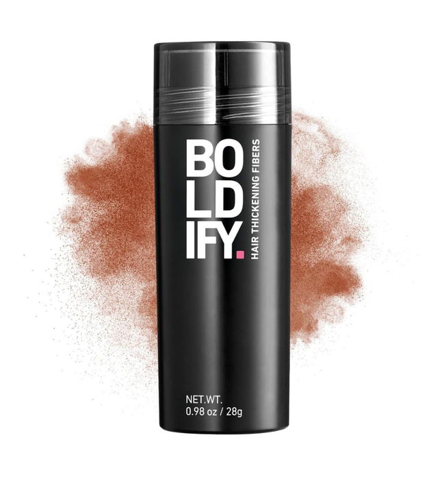 BOLDIFY Hair Fibers (28g) - Fill In Thinning and Fine Hair for an Instantly Fuller, Thicker Look - 14 Shades for Women & Men - Auburn