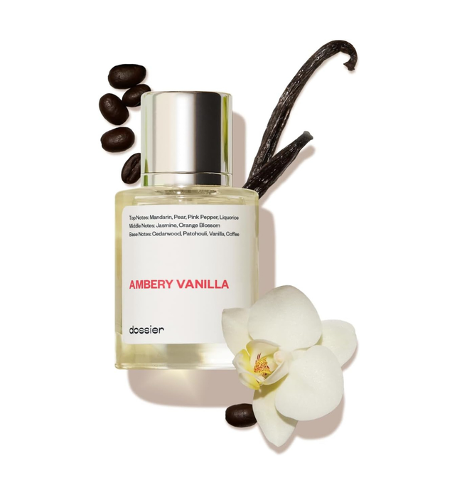 Dossier  Ambery Vanilla 1.7Oz (50ML)  Eau de Parfum  Inspired by Y S.L's B.lack O.pium  Long-lasting Fragrance  Feminine