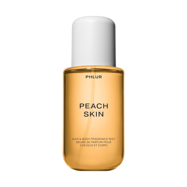 PHLUR Peach Skin Body Mist - Hair & Body Fragrance Mist - Peach, Plum, Bergamot, Milky Sandalwood & White Freesia Body Spray (8 fl oz)