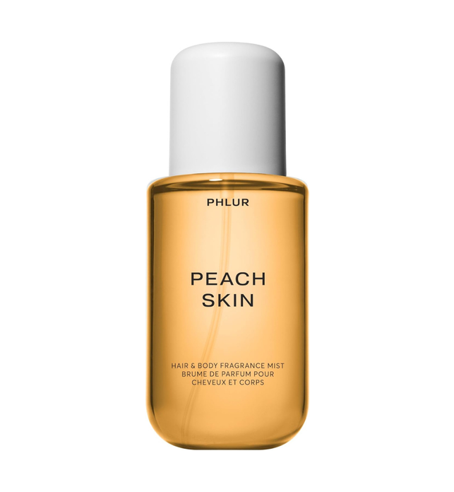 PHLUR Peach Skin Body Mist - Hair & Body Fragrance Mist - Peach, Plum, Bergamot, Milky Sandalwood & White Freesia Body Spray (8 fl oz)