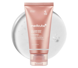 medicube Collagen Overnight Wrapping Peel Off Facial Mask Pack - Elasticity & Hydration Care, Reduces Sagging & Dullness - Hydrolyzed Collagen For Glowing Skin - Korean Skin Care, 2.53 fl.oz