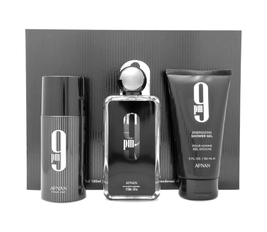 Afnan Gift Set 9 PM Eau De Perfume 100 ML+Deodorant 150 ML+Shower Gel 150 ML|Gift Set For Men