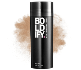 BOLDIFY Hair Fibres (56g) - Fill In Thinning and Fine Hair for an Instantly Fuller, Thicker Look - 14 Shades for Women and Men - Medium Blonde