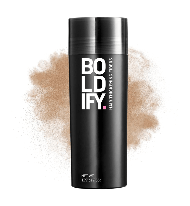 BOLDIFY Hair Fibres (56g) - Fill In Thinning and Fine Hair for an Instantly Fuller, Thicker Look - 14 Shades for Women and Men - Medium Blonde