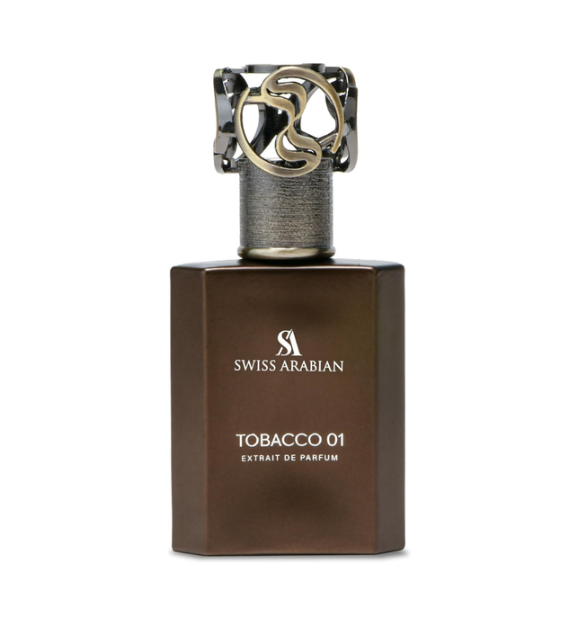 Swiss Arabian Tobacco 01 Extrait de Parfum, 50ml, Premium Quality Perfume, Unisex Fragrance, Oriental, Woody, Luxurious Blend Perfume for Women and Men