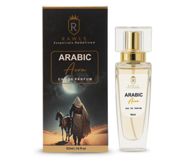 RAWLS Arabic Aura Perfume for Men & Women, 50ml | Pear, Jasmine, Vanilla & Cedarwood | Long-Lasting Eau de Parfum for All Skin Types