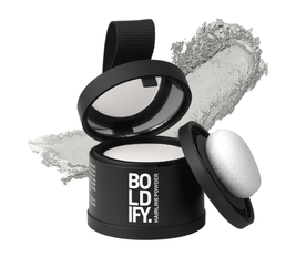 BOLDIFY Hairline Powder - Root Touch Up Hair Color for Gray Coverage - Bald Spot Concealing Hair Powder for Women & Men - 48-Hour Stain-Proof White