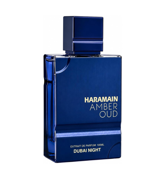 Al Haramain Amber Oud Dubai Night Extrait de Parfum 100ml 3.33oz Long Lasting Arabic Fragrances Luxury Perfume, Oud, Amber & Musk Intense Sillage, Premium Unisex Scent for Men & Women