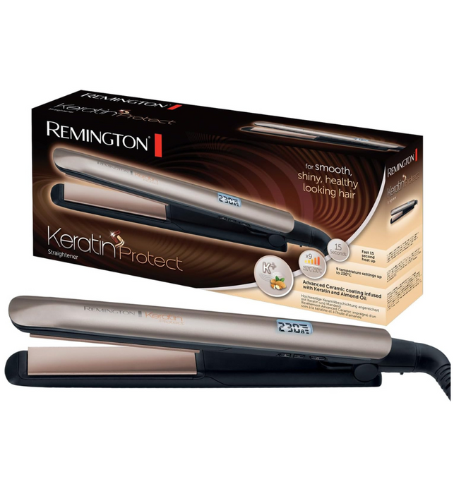 Remington Hair straightener from Remington Keratin Protect - Channel Gold brown