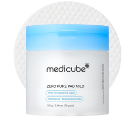 medicube Zero Pore Pads Mild 2.0 - Gentle Calming Toner Pads for Exfoliation, Minimizing Pores, and Blackhead Removal with PHA - Ideal for All Skin Types - Korean Skin Care