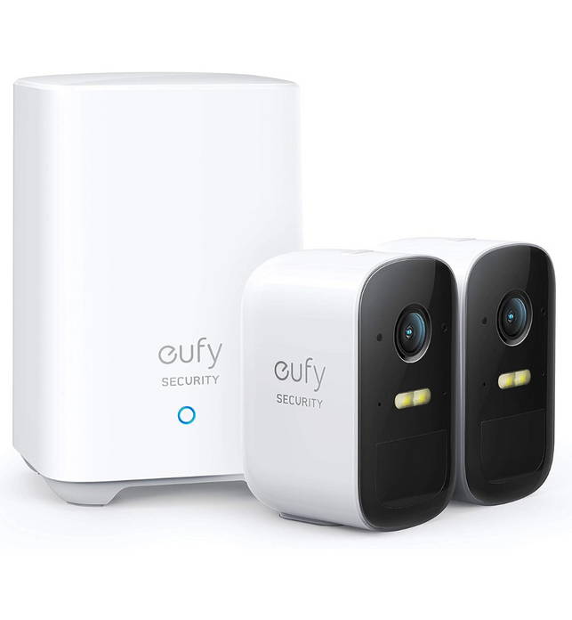 eufy Security, eufyCam 2C 2-Cam Kit, Security Camera Outdoor, Wireless Home Security System with 180-Day Battery Life, HomeKit Compatibility, 1080p HD, IP67, Night Vision, No Monthly Fee