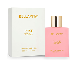 BellaVita Luxury ROSE Ramadan Gift Perfume for Women | Sweet Floral & Oriental Eid Women’s Perfume with Amber Vanilla, Black Currant, Rose & Jasmine | Vegan & Cruelty-Free Vanilla Perfume, 100ML