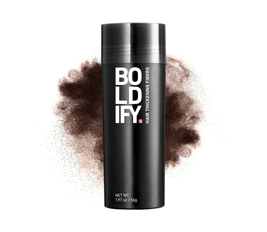 BOLDIFY Hair Fibers (56g) Fill In Fine and Thinning Hair for an Instantly Thicker & Fuller Look - Best Value & Superior Formula -14 Shades for Women & Men - DARK BROWN