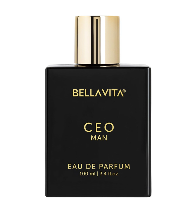 BellaVita Luxury CEO Man Eau De Parfum | Perfume for Men with Lemon, Lavender, Tonka, Mandarin & Vetiver | Long-Lasting Woody Fragrance | Mens Perfume, Fresh Fragrance for Man, Gift for Men,100 ML