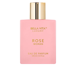 BellaVita Luxury ROSE Ramadan Gift Perfume for Women | Sweet Floral & Oriental Eid Women’s Perfume with Amber Vanilla, Black Currant, Rose & Jasmine | Vegan & Cruelty-Free Vanilla Perfume, 100ML