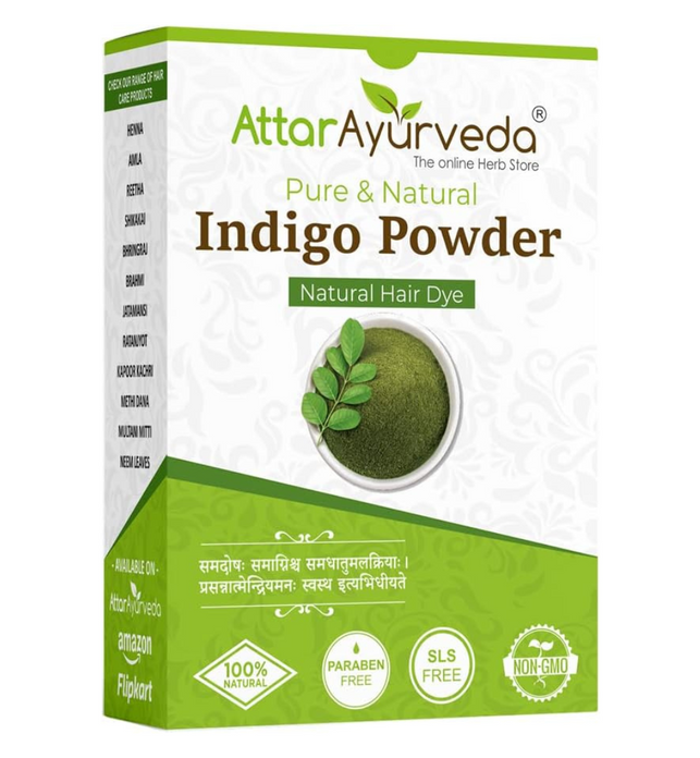 ATTAR AYURVEDA Indigo Powder for Black Hair (200g)