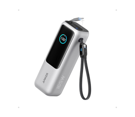 Anker Power Bank, 25,000mAh 165W Ultra-Fast Portable Charger for Dual Laptops, Fast Charging Battery Pack with Built-In and Retractable Cables, For iPhone 17/16 Series, Samsung, and More