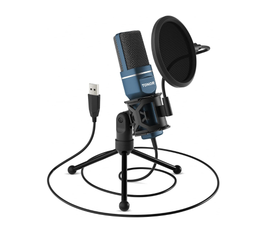TONOR USB Cardioid Condenser Microphone for PC Microphone with Tripod and Anti-Pop Filter for Voice Recording and Musical, Podcasting, Streaming, Gaming for Windows Laptop