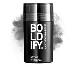 BOLDIFY Hair Fibers (12g) Fill In Fine and Thinning Hair for an Instantly Thicker & Fuller Look - Best Value & Superior Formula -14 Shades for Women & Men - DARK GRAY
