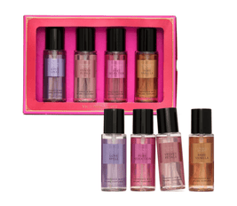 Victoria's Secret Fragrance Mist Collection 4 Piece Mini Mist Gift Set, Assorted Scents, Gift Set for Women
