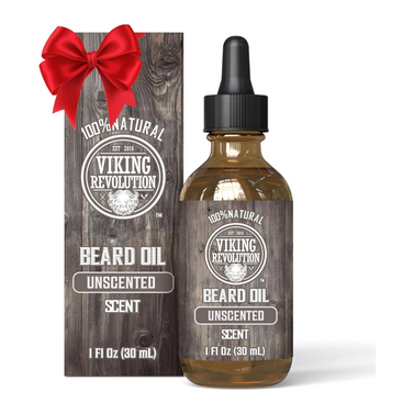 Viking Revolution Beard Oil Conditioner All Natural Unscented Argan & Jojoba Oils  Softens, Smooths & Strengthens Beard Growth  Grooming Beard and Mustache Maintenance Treatment, 1 Pack