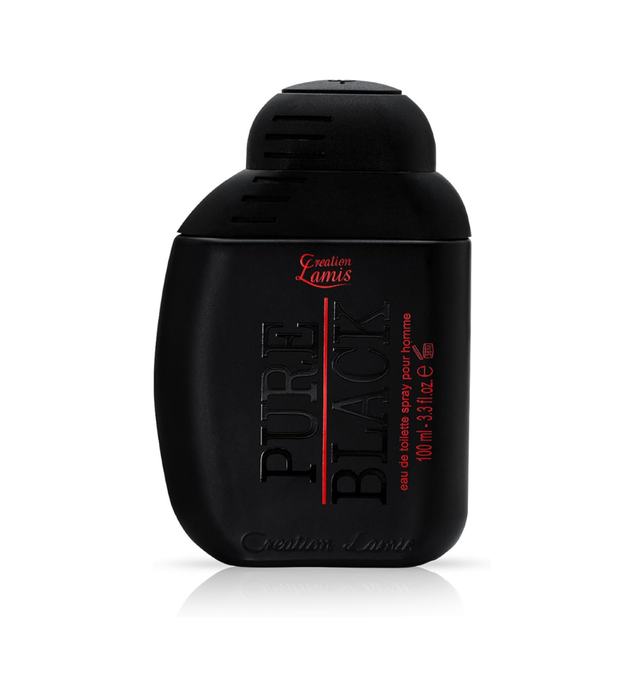 Creation Lamis Pure Black Eau de Toilette Perfume for Men, Fougere, Fruity & Woody Long Lasting Masculine Fragrance, Body Perfume for Men - 100ML