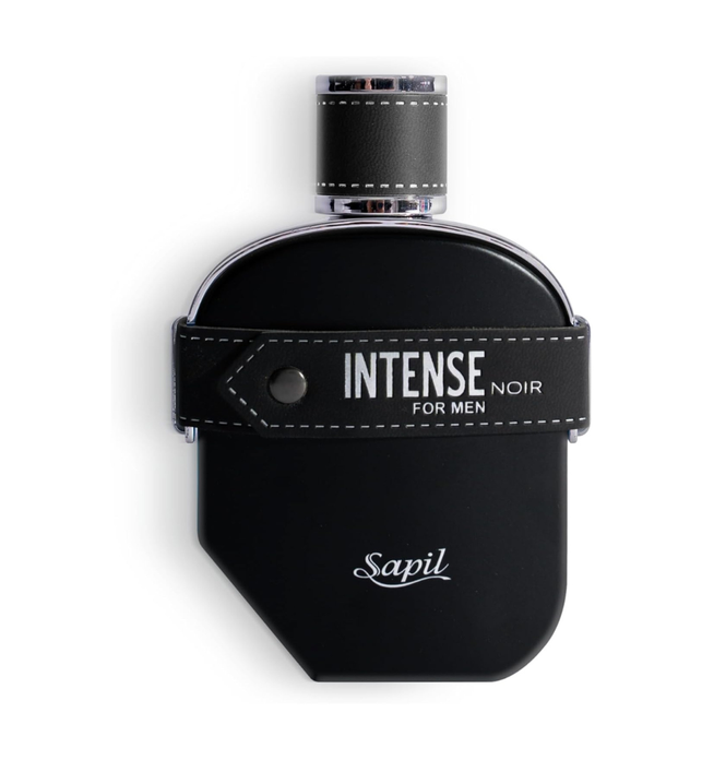 Sapil Intense Noir for men Eau De Toilette 100ml, Affordable Luxury Perfume, Aromatic Ambery Fragrance with Lemon, Birch, Bermagot Top Notes, Bold Blend Perfumes for Men