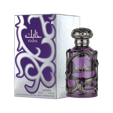 Lattafa Habik Spicy, Aromatic, Woody, Musky, Eau de Parfum Spray Long-Lasting Fragrance for Men, 100 ML