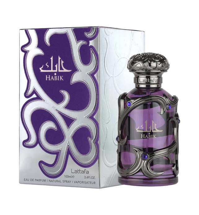 Lattafa Habik Spicy, Aromatic, Woody, Musky, Eau de Parfum Spray Long-Lasting Fragrance for Men, 100 ML