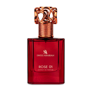 Swiss Arabian Rose 01 Extrait de Parfum, 50ML, Premium Quality Perfume, Unisex Fragrance, Rose, Floral, Fruity, Luxurious Blend Perfume for Women and Men