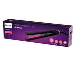 Philips StraightCare Essential ThermoProtect straightener. 2 temperature settings. Temperature range up to 220°C. 3 pin, BHS375/03.