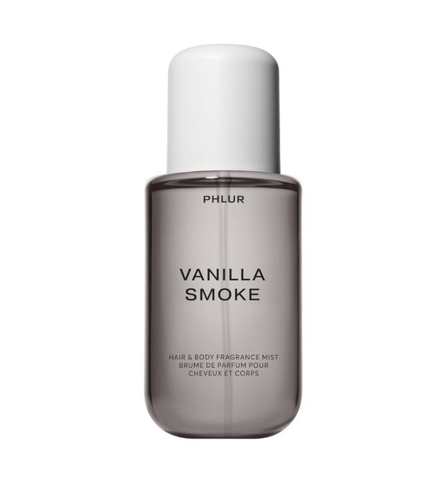 PHLUR Vanilla Smoke Body Mist - Hair and Body Fragrance Mist - Cashmere Vanilla Body Spray with Pink Pepper, Bergamot, Tonka Bean & Incense (8 Fl Oz)
