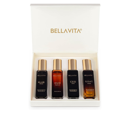 BellaVita Luxury Perfume Gift Set for Men | Includes CEO Man, KLUB, OUD, GOAT, Perfumes | Woody, Citrusy and Dominating Long Lasting Mens Perfume Set | Oud Perfume for Men | Luxury Collection Perfumes