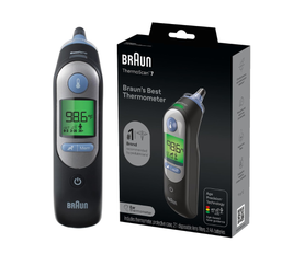 Braun ThermoScan 7 – IRT6520 B Digital Ear Thermometer for Adults, Babies, Toddlers and Kids – Fast, Gentle, and Accurate Results - Black